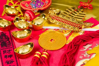 Çin ay yeni yıl süslemeleri