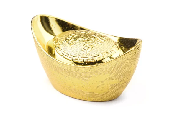 Lingote de ouro chinês — Fotografia de Stock
