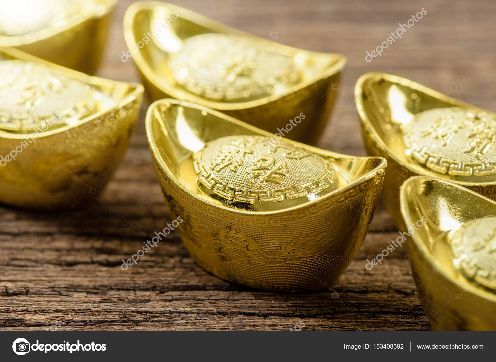 Chinese gold ingot Stock Photo by ©norgallery 153408392