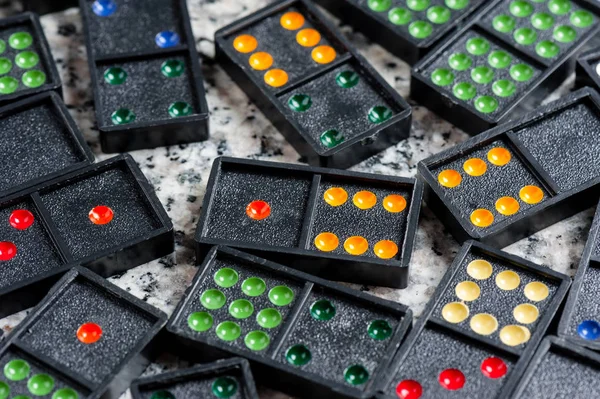 The domino gaming pieces — Stock Photo, Image