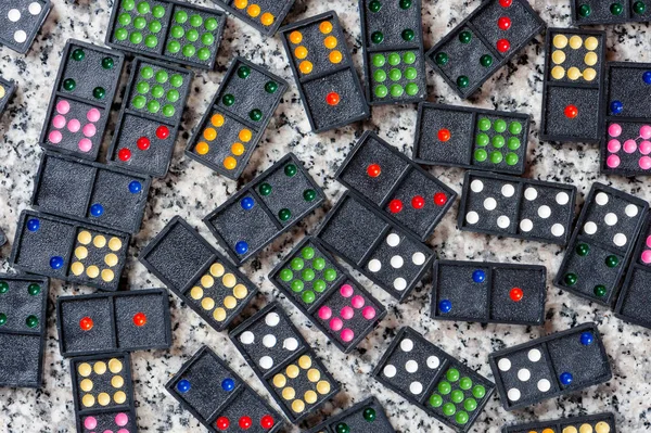 De domino gaming stukken — Stockfoto