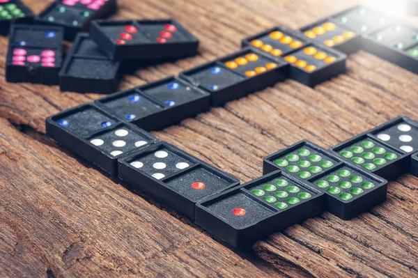 Vintage domino kusů — Stock fotografie