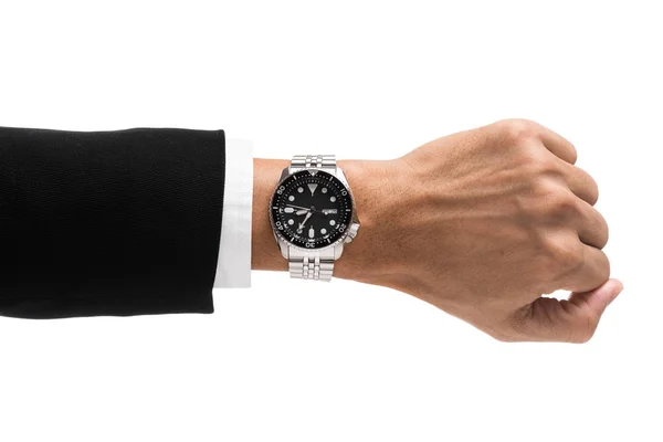Watch on wrist — Stock Photo, Image