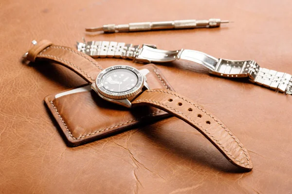 leather watch strap