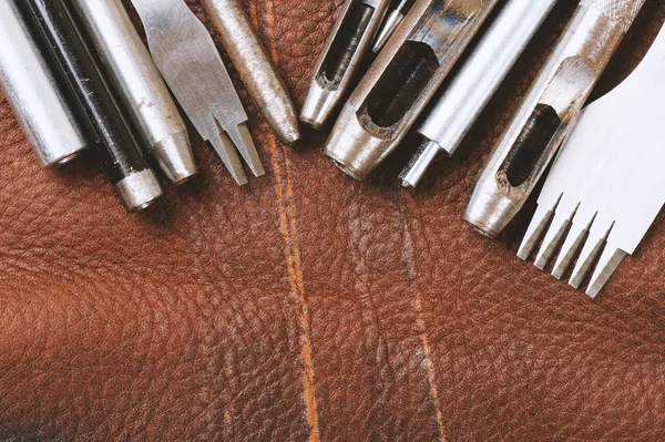 Tools for leather working — Stock Photo, Image