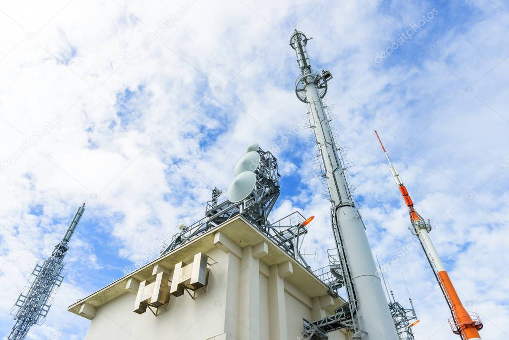 telecommunication tower, communication antenna, communication transmitter tower