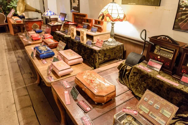 Museum für antike Spieluhren — Stockfoto