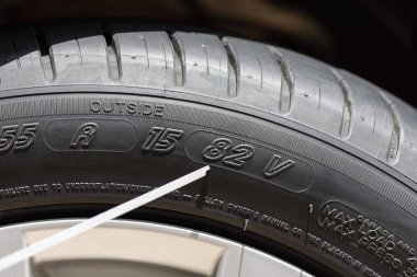 car tire details clipart