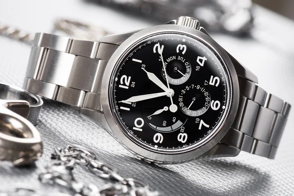 Automatic men wristwatch — Stock Photo, Image