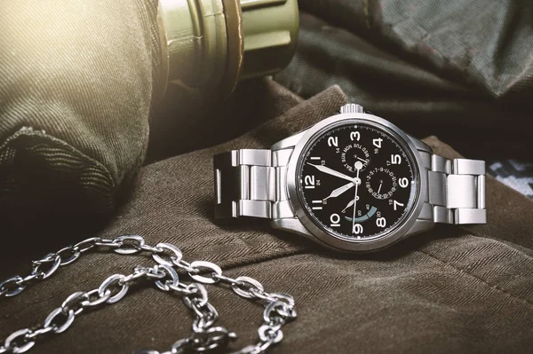 Automatic men wristwatch — Stock Photo, Image