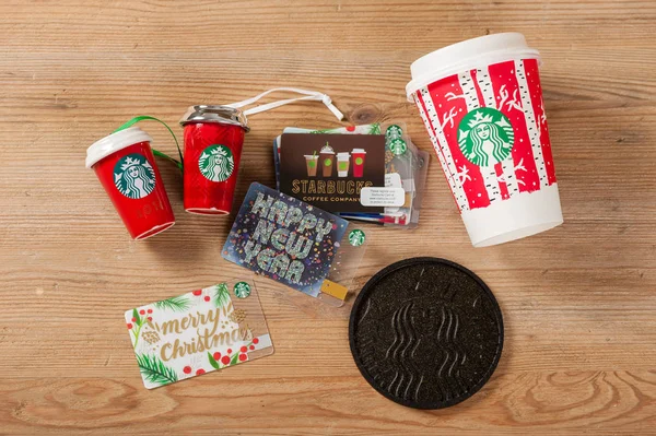 Cartão de recompensa Starbucks — Fotografia de Stock