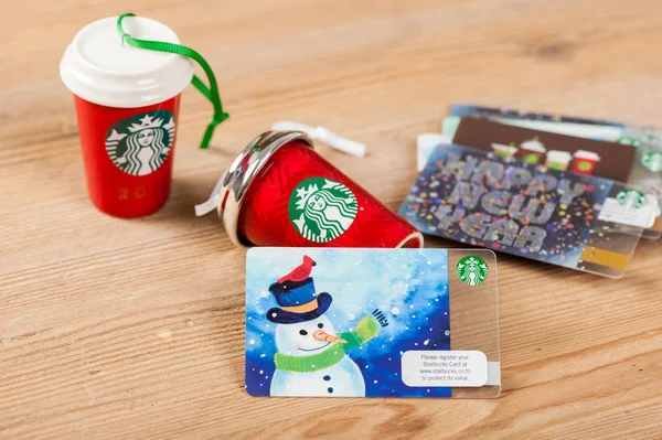 Starbucks jutalom kártya — Stock Fotó