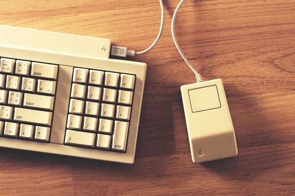 Apple Keyboard and Mouse — Stock Photo, Image