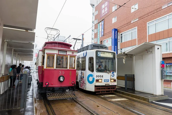 Hakodate şehir tramvay — Stok fotoğraf