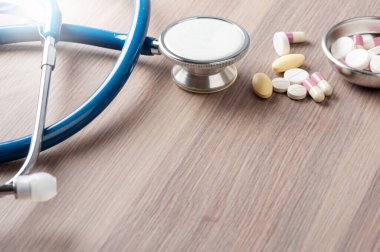 soyut steteskop geçmişi, sağlık hizmetleri ve tıbbi konsept