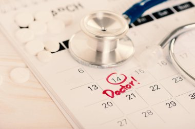 tatlı Doktor randevu takviminde, tıp kavramı