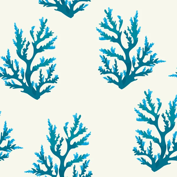 산호와 함께 완벽 한 패턴. — 스톡 벡터