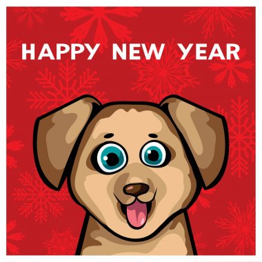 Çin yeni yılı ile köpek.