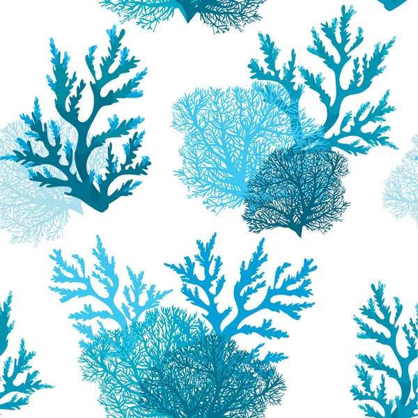Seamless pattern with coral. — Stock Vector