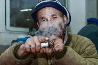 Evsiz adam boru yasaktır Xi'an şehrinde