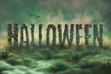 harfler taş Cadılar Bayramı