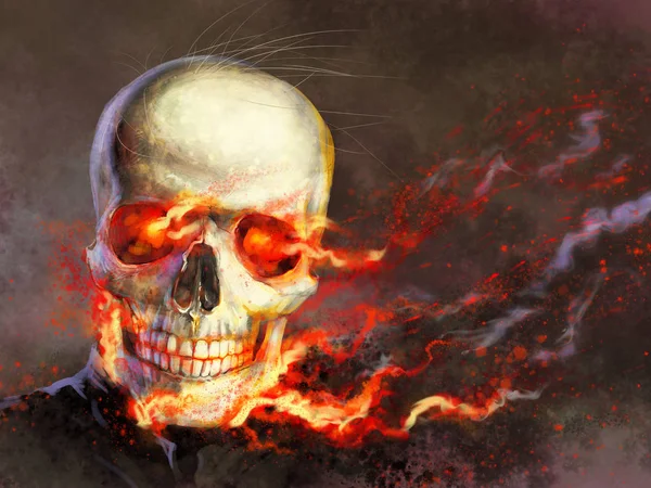 Hell-man, skull — Stock Photo, Image