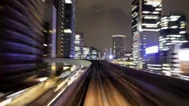 Gökkuşağı Köprüsü ve tokyo hons üzerinden trenle POV yükseltilmiş