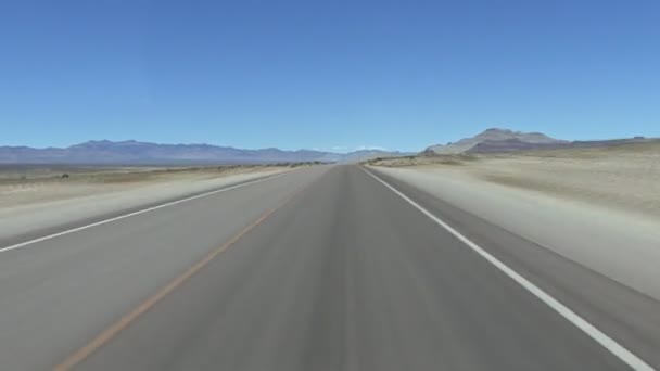 Driving in the nevada desert — Stock Video