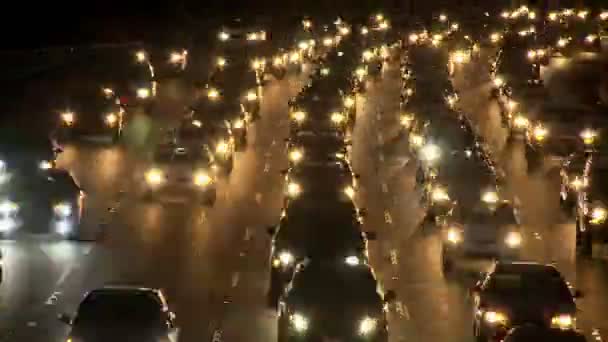 La rodovia noite timelapse — Vídeo de Stock