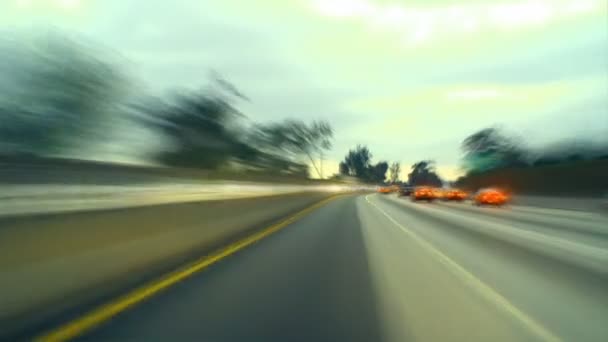 Smoothcam conduite sur l'autoroute — Video