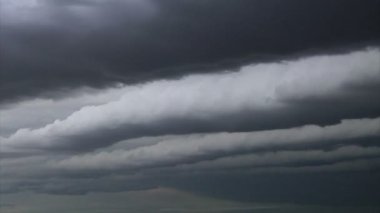 gri fırtına bulutları timelapse