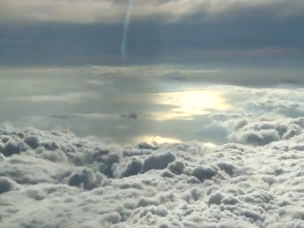 Cloud landscape reflective sun timelapse — Stock Video