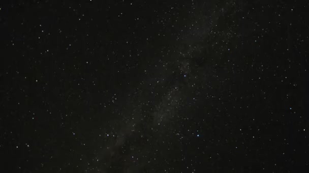Klart stjärnan fyllda himlen — Stockvideo
