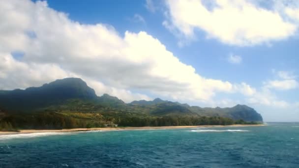 Gillin beach on kauai timelapse — Stock Video