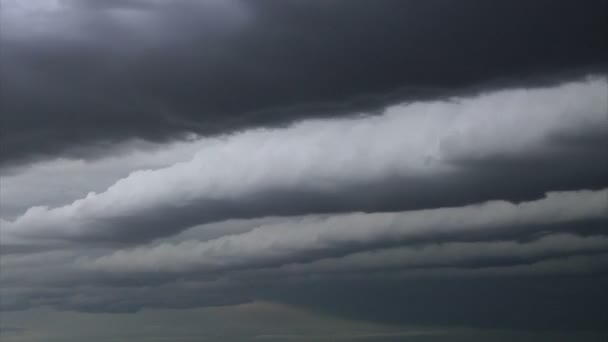 Nuages gris orage timelapse — Video