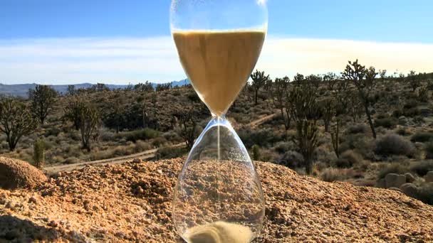 Час стекло Timelapse — стоковое видео