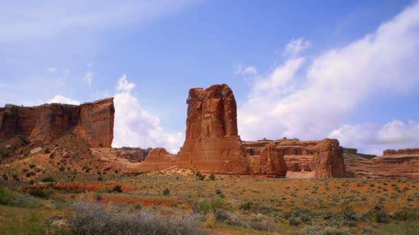 Scenic arches national park timelapse — Stock Video