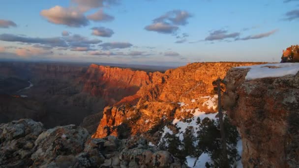 Pôr do sol no Grand Canyon — Vídeo de Stock