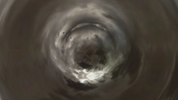 Lasso di tempo nuvole fisheye — Video Stock