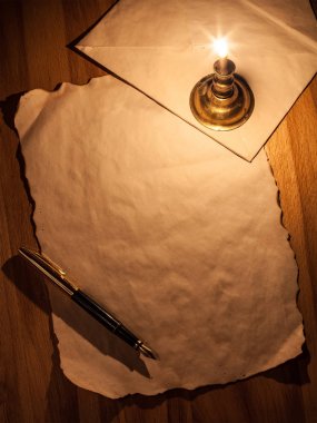 Vintage malzemeleri yazma