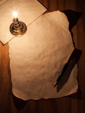 Vintage malzemeleri yazma