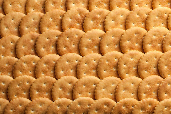 Round crispy cookies