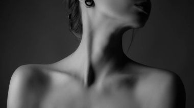 Shoulders and neck of a woman