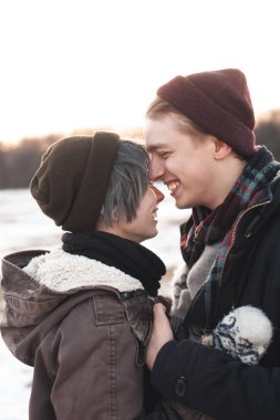 gülen ve having fun Çift