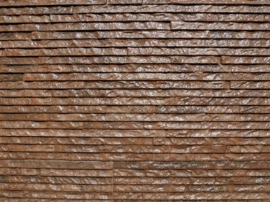 Parlak kahverengi taş doku ile dikey çizgi çizmek