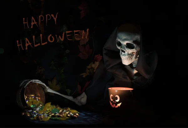 Feliz Halloween, doces Grubber — Fotografia de Stock