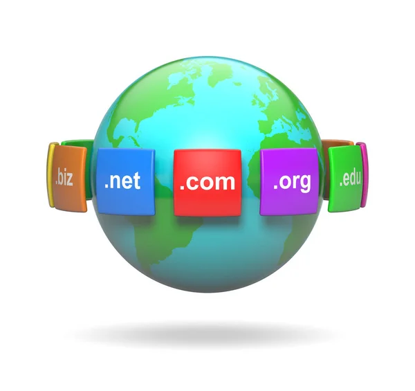 Інтернет-домени — стокове фото