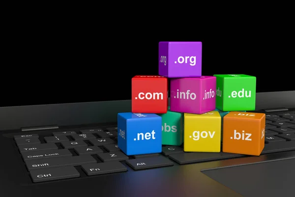 Nombres de dominio de Internet — Foto de Stock