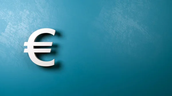 Euro Currency Symbol Shape Against Wall — Stock Photo, Image
