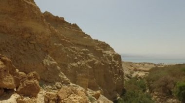 Çöl vadinin aşağıdaki kapsamlı görünümü